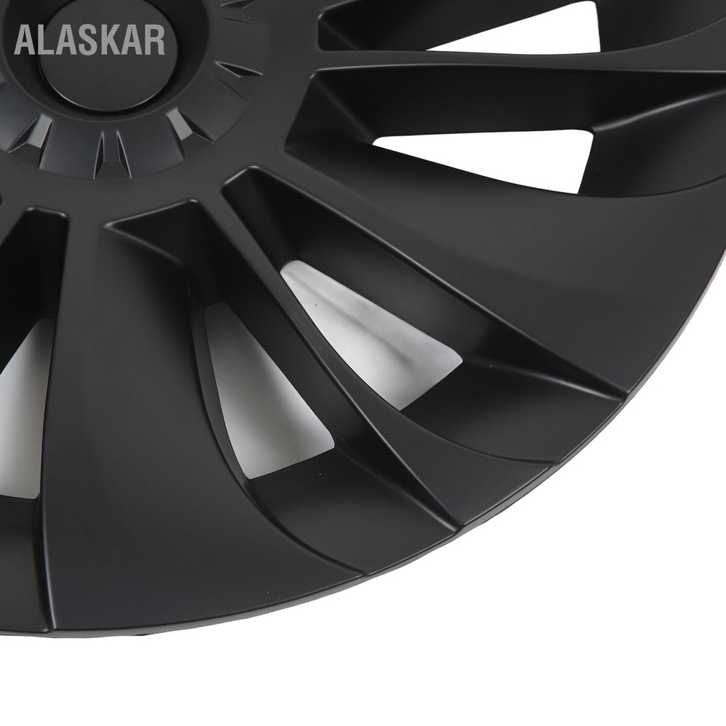 alaskar-ฝาครอบล้อ-4-ชิ้น-hubcap-matte-black-มีสไตล์ทนทานสวมทนล้อขอบเปลี่ยนฝาครอบสำหรับ-tesla-รุ่น-y