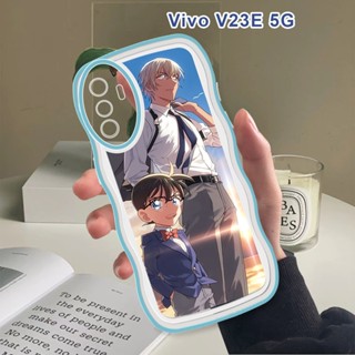 สําหรับ Vivo V23 V25 V27 Pro 5G V23E V25E V27E S1 T1 Pro 5G เคสโทรศัพท์มือถือแบบนิ่ม กันกระแทก กันรอยกล้อง ลายโคนัน แฟชั่น