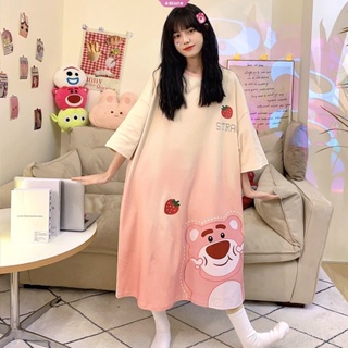 SANRIO ชุดนอนลําลอง ลายการ์ตูน Hello Kitty Cinnamoroll Kuromi น่ารัก พลัสไซซ์ แฟชั่นเกาหลี สําหรับหญิงตั้งครรภ์