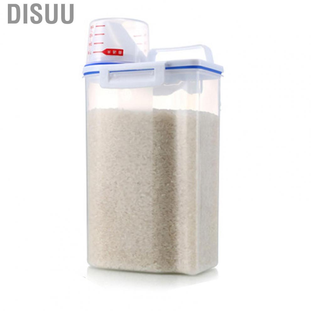 disuu-grain-storage-box-airtight-design-rice-container-measuring-cup-lid-2kg-for-cereal-kitchen-flour-nuts