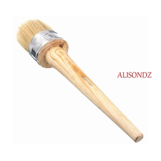 Alisondz Wood Handle Round Head Brush Paint Brush