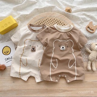 【Baby-Cute Jumpsuit】ชุดจั๊มสูทรอมเปอร์ แขนสั้น แบบบาง เหมาะกับฤดูร้อน สําหรับเด็กทารกแรกเกิด 2023