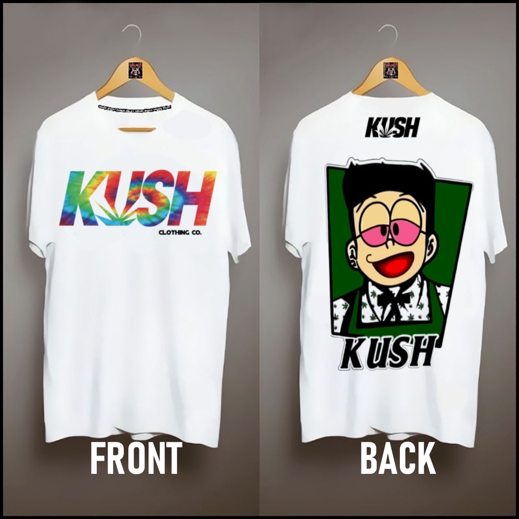 เสื้อผ้าแฟชั่น-kush-ออกแบบเสื้อยืดพิมพ์ตัวอักษรสำหรับผู้ชาย-ดีไซน์หน้ากลางความมืดอนิเมะ-nobita