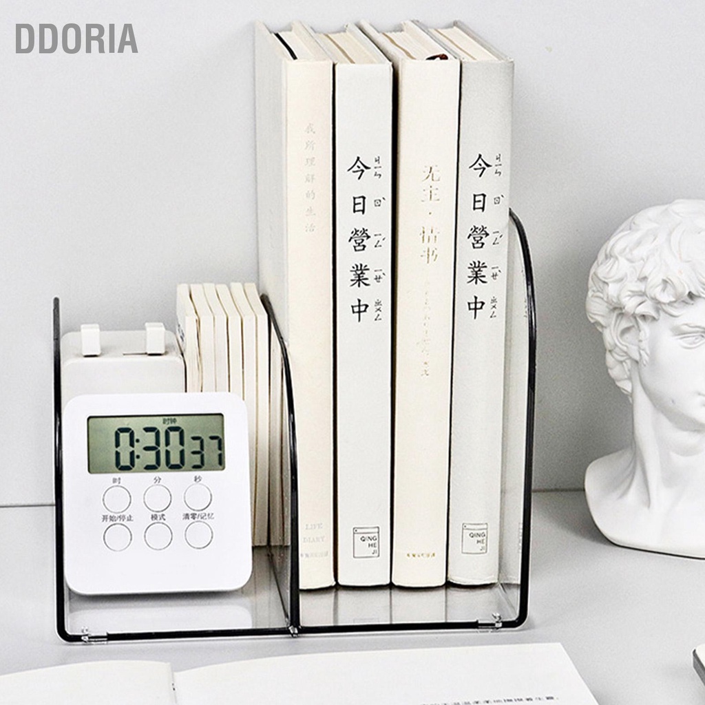ddoria-หนังสือตั้งโต๊ะสิ้นสุดชั้นวางจัดเก็บหนังสือตั้งโต๊ะ-ออแกไนเซอร์-แฟ้มตั้งโต๊ะพลาสติก-ชั้นวางหนังสือ