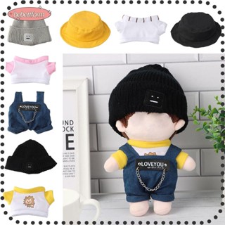 BEBETTFORM 1Pc New Plush Toy Clothes Gifts Accessories Hat Kids Jeans 20cm Ducks For 20cm Doll Stuffed Toys