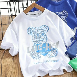เสื้อยืดแขนสั้น ผ้าตาข่าย ระบายอากาศ แบบแห้งเร็ว ขนาดใหญ่ สําหรับเด็กผู้ชาย 2022