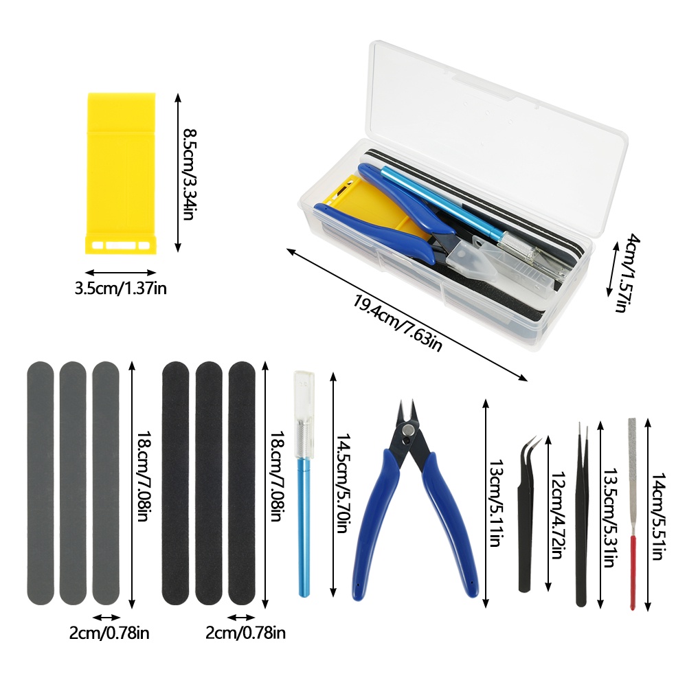 13pcs-ชุดต่อโมเดลกันดั้ม-ชุดต่อกันพลา-ชุดเครื่องมือโมเดลกันดั้ม-ชุดเครื่องมือประกอบโมเดลกันดั้ม-คีมตัดโมเดลชุดเครื่องมือพื้นฐาน