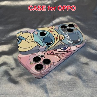 เคสโทรศัพท์มือถือแบบแข็ง ลายการ์ตูน Stitch น่ารัก สําหรับ OPPO Reno8T 5G Reno8 Pro Reno8 Reno7 Z Reno7 Pro Reno6 Pro Reno5 Reno4 Z Reno3