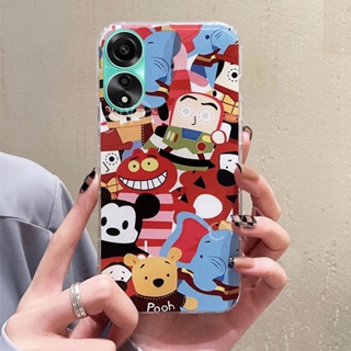 เคสโทรศัพท์มือถือแบบใส กันกระแทก ลายการ์ตูนสัตว์น่ารัก สําหรับ OPPO A18 A38 A78 4G 5G NFC A58 2023 A78 NFC A58 4G