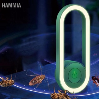 Ultrasound Fly Repeller ปลั๊กในร่มในการไล่แมลงเสียงรบกวนต่ำ 2 เกียร์ปรับได้พร้อมไฟกลางคืนสำหรับบ้านครัวสำนักงาน  HAMMIA~