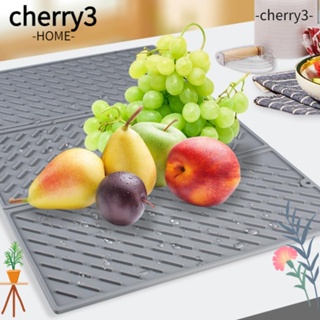 Cherry3 แผ่นซิลิโคน ทรงสี่เหลี่ยมผืนผ้า ทนความร้อน ขนาดใหญ่ 24 นิ้ว x 16 นิ้ว ทําความสะอาดง่าย กันลื่น สําหรับตากกาแฟ