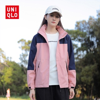 UNIQLO เสื้อแจ็กเก็ตกันฝน กันน้ํา คุณภาพสูง เหมาะกับใส่กลางแจ้ง สําหรับผู้ชาย และผู้หญิง 2023 ไซซ์ M - 5XL