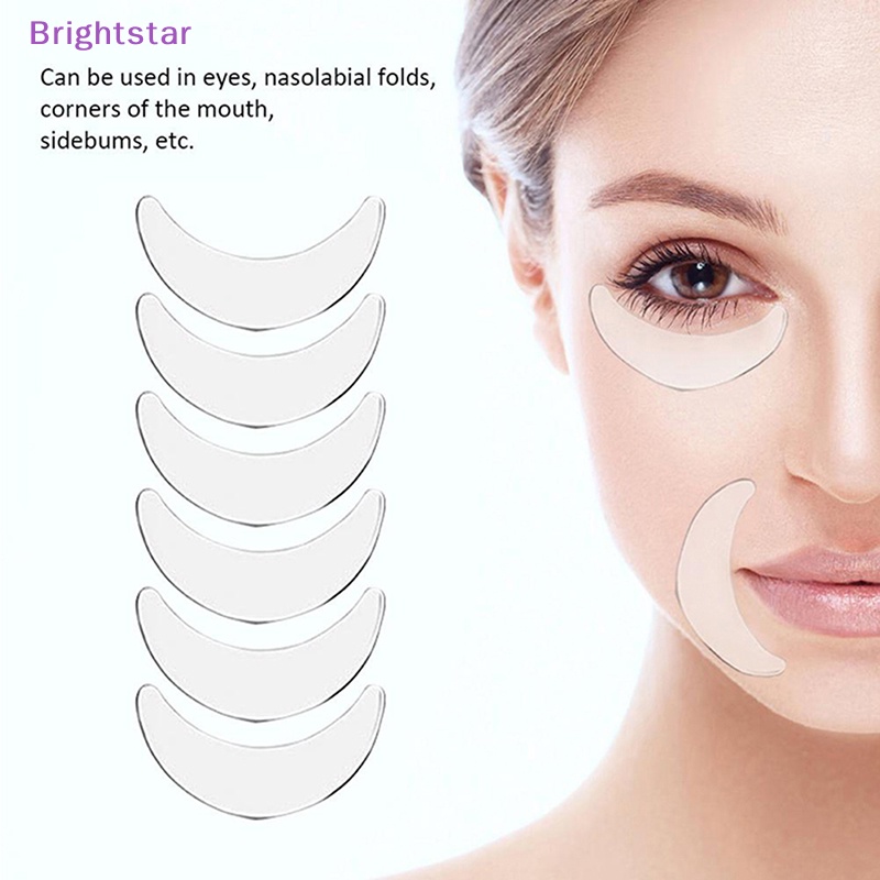 brightstar-แผ่นซิลิโคนแปะหน้าผาก-ต่อต้านริ้วรอย-ใช้ซ้ําได้-11-ชิ้น