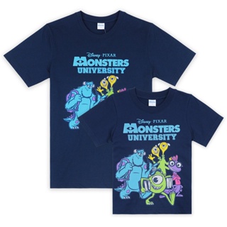 Disney Men &amp; Boy Family Monsters university  T-Shirt - เสื้อยืดผู้ชายและเด็ก มอนสเตอร์ สินค้าลิขสิทธ์แท้100% characters