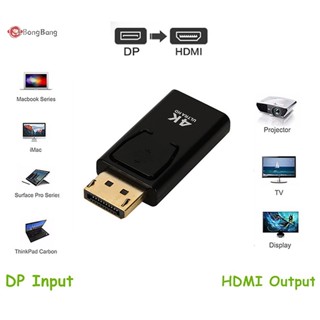 Abongbang อะแดปเตอร์พอร์ตหน้าจอ เป็น HDMI DP ตัวผู้ เป็น ตัวเมีย HD 4K 1080P สําหรับ PC TV แล็ปท็อป