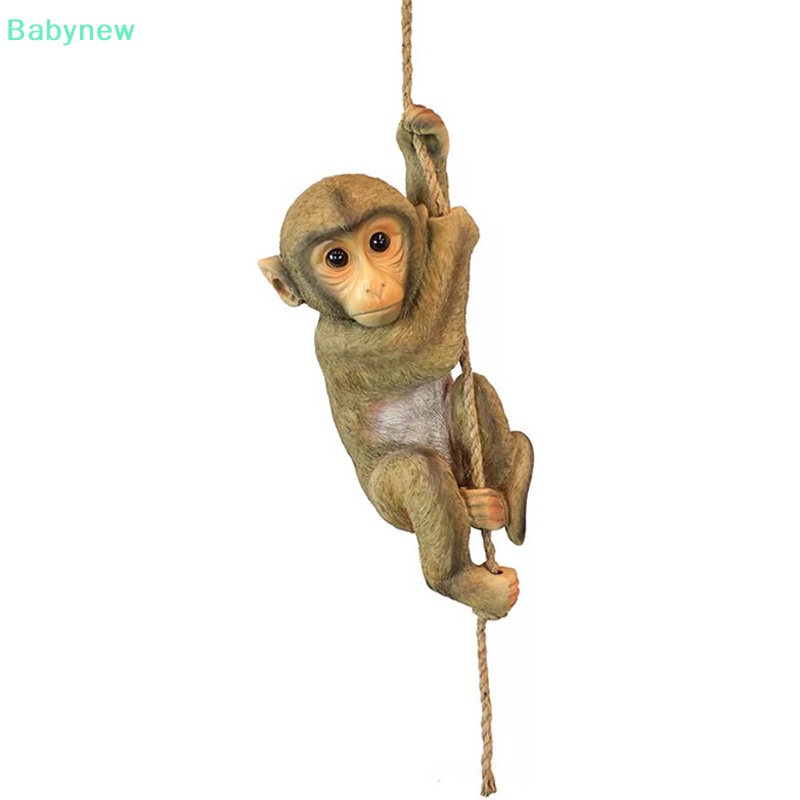 lt-babynew-gt-รูปปั้นลิงปีนเขาเรซิ่น-สําหรับแขวนตกแต่งสวน