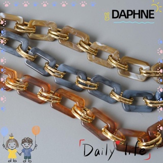 Daphne สายโซ่อะคริลิค สีทอง แบบเปลี่ยน สําหรับกระเป๋าถือ กระเป๋าสะพายไหล่