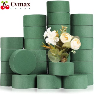 Cvmax โฟมจัดดอกไม้ โฟมอิฐ ดอกไม้ประดิษฐ์ ทรงกลม สีเขียว โฟมดูดซับน้ํา DIY สําหรับงานแต่งงาน
