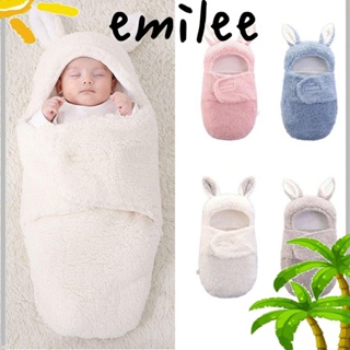 Emilee ผ้าห่ม ผ้าห่อตัวเด็กแรกเกิด เด็กวัยหัดเดิน ของขวัญอาบน้ํา 0-6 เดือน ผ้าห่อตัว