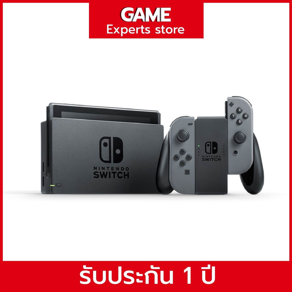 nintendo-switch-with-gray-joy-con-นินเทนโด