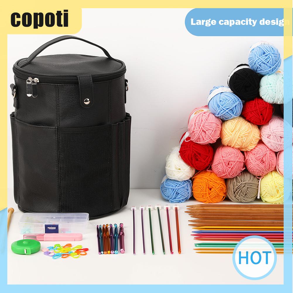 copoti-กระเป๋าถักโครเชต์-หนัง-pu-ทรงถัง-สําหรับเย็บผ้า-ถักโครเชต์-ใช้ในบ้าน