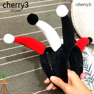 Cherry3 ที่คาดผม ลายการ์ตูนปีศาจน้อย สีแดง พร็อพถ่ายรูป สําหรับตกแต่งปาร์ตี้ฮาโลวีน