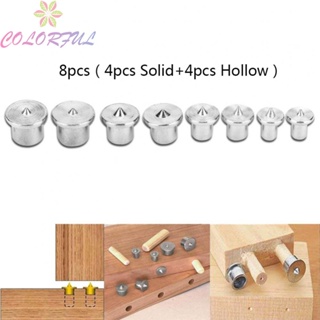 【COLORFUL】Effortless Furniture Installation 8pcs Solid Hollow Dowel Centre Point Marker