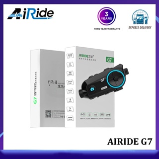 Airide G7 ชุดหูฟังบลูทูธ 4 คน 800 เมตร HD 1080P สําหรับหมวกกันน็อครถจักรยานยนต์