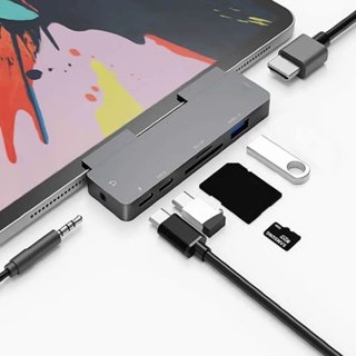 อะแดปเตอร์ฮับ USB C 7 พอร์ต Type-C เป็น HDMI 4K Type-C สําหรับ IPad Pro 11 2022 2021 2020 12.9 2018 10th 10.9 Air 5 4 Mini 6