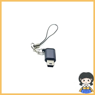 Bang อะแดปเตอร์แปลง USB C เป็น Mini USB พร้อมสายคล้อง ป้องกันการสูญหาย ไร้รอยต่อ สําหรับโทรศัพท์มือถือ แดชบอร์ด