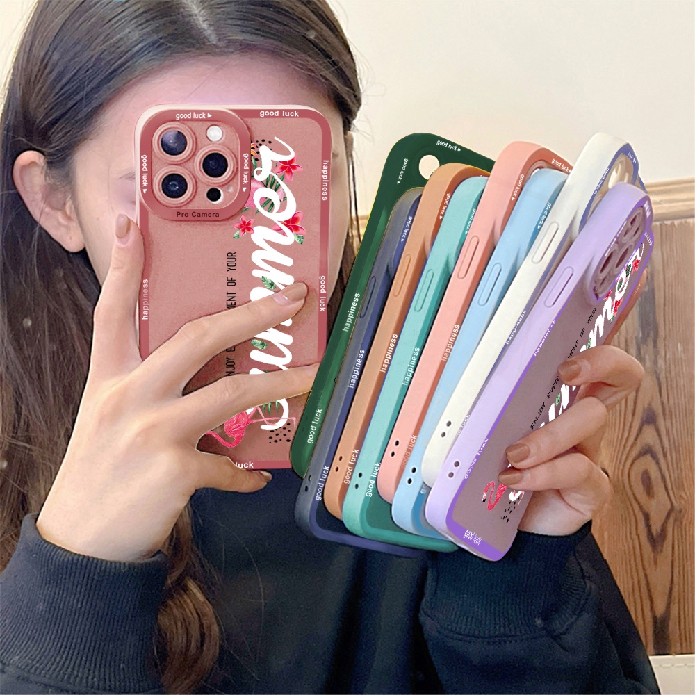 สําหรับ-huawei-p30-pro-p40-lite-4g-5g-mate-20-pro-เคสโทรศัพท์มือถือแบบนิ่ม-tpu-กันกระแทก-ลายการ์ตูนฟลามิงโก้