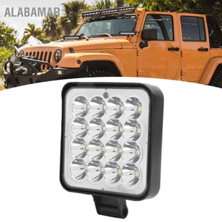 ALABAMAR 48W 16LED Square Working Light Bright IP67 Waterproof Lamp for Car Motorcycle Truck Boat