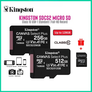 [พร้อมส่ง] Kingston การ์ดหน่วยความจํา Micro SD 64GB 128GB 256GB 512GB Class10 100 มม. ต่อวินาที