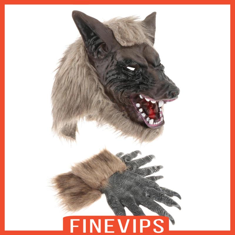 finevips-พร็อพหมาป่าน่ากลัว-เครื่องแต่งกายคอสเพลย์-สําหรับงานปาร์ตี้