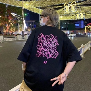 National Trendy Hong Kong Style High Street Graffiti Mahjong Printed Short-Sleeved T-Shirt Men Women Unique Hip-Hop_03