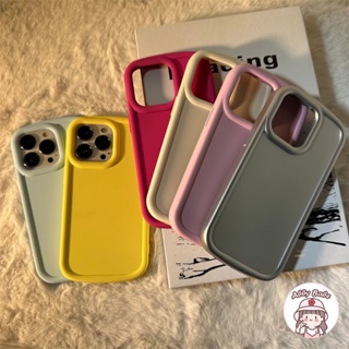 เคสซิลิโคน TPU แบบนิ่ม กันกระแทก สีชมพูครีม หรูหรา สําหรับ IP 14 Pro Max IP 11 IP 12 11 Pro Max X XS