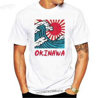 【hot sale】เสื้อยืด พิมพ์ลายศิลปะการต่อสู้ Okinawa Great Wave Kanigawa สไตล์ญี่ปุ่น สําหรับผู้ชาย SDF78859