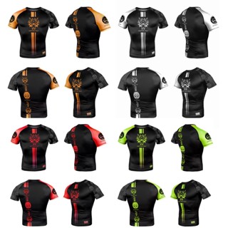 ใหม่ เสื้อกีฬามวยไทย มวยไทย เสื้อยืดฝึกซ้อม สําหรับทุกเพศ ทุกวัย MMA Combat Fighting Fitness &amp; Competition Jersey