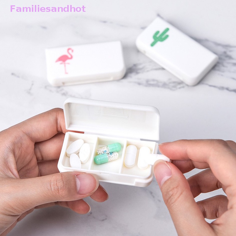 familiesandhot-gt-กล่องตลับยา-3-ช่อง-พลาสติก-ขนาดเล็ก-น่ารัก-สําหรับเดินทาง