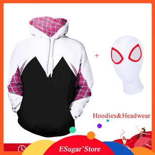 Spider-man: เสื้อฮู้ดดี้ คอสเพลย์ Across The Spider-Verse สําหรับผู้หญิง