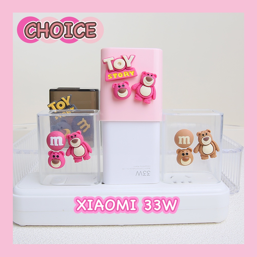 เคสสายชาร์จ-ลายหมีสตรอเบอร์รี่-สําหรับ-xiaomi-33w-android-type-c