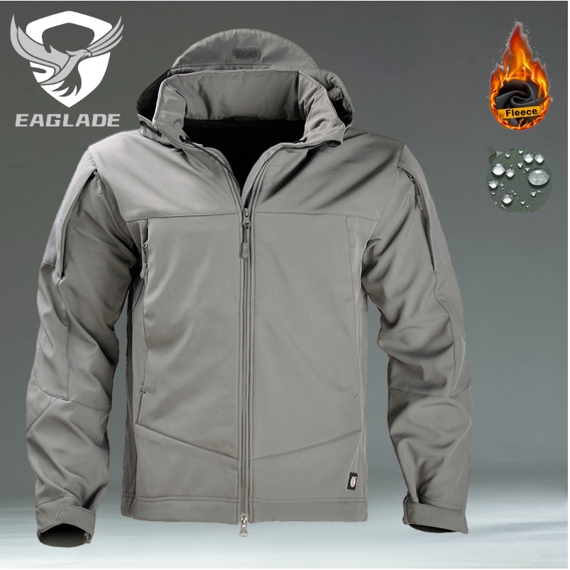 eaglade-เสื้อแจ็กเก็ตยุทธวิธี-ผ้าฟลีซ-แบบนิ่ม-กันน้ํา-สีเทา-สีเขียว-สําหรับผู้ชาย-ydjx-qlcfy