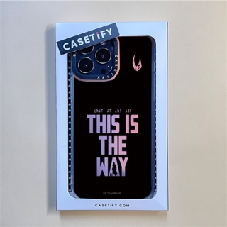 Casetify X This Is The Way - เคสโทรศัพท์มือถือ PC TPU แบบแข็ง ขอบสีดํา สําหรับ IPhone 14 Pro MAX 14 Plus 13 Pro MAX 12 Pro MAX 11 Pro MAX XS MAX XR X