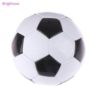Brightsun ใหม่ ลูกบอลฟุตบอล PVC ไซซ์ 2 สีดํา และสีขาว สําหรับเด็ก ฝึกซ้อม 1 ชิ้น