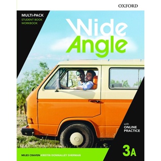 Bundanjai (หนังสือเรียนภาษาอังกฤษ Oxford) Wide Angle American 3A : Student Book+Workbook with Online Practice (P)