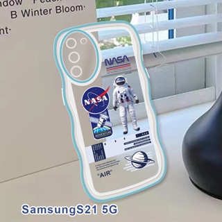 สําหรับ Samsung Galaxy S10 S20 S21 Ultra Plus S20 S21 FE 5G เคสโทรศัพท์มือถือแบบนิ่ม กันกระแทก กันรอยกล้อง ลายนักบินอวกาศ แฟชั่น