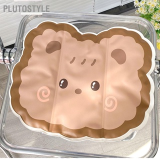  PLUTOSTYLE เบาะเก้าอี้ระบายความร้อนลายการ์ตูนน่ารักพับแบบพกพาที่ละเอียดอ่อนเบาะน้ำแข็งเจลฤดูร้อนสำหรับนักเรียนพนักงานออฟฟิศ