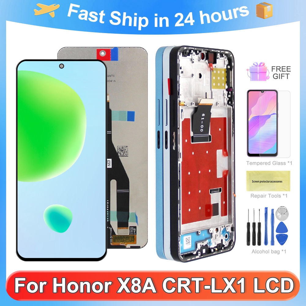 อะไหล่หน้าจอสัมผัส-lcd-6-7-นิ้ว-พร้อมเครื่องมือ-สําหรับ-honor-x8a-crt-lx1-crt-lx2-crt-lx3-honor-x8a