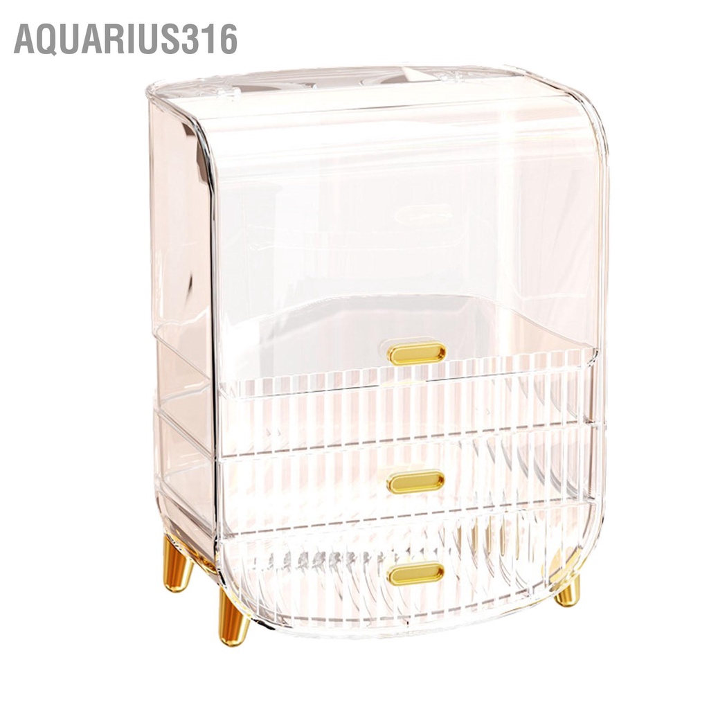 aquarius316-ที่ใส่เครื่องสำอางกันฝุ่นความจุขนาดใหญ่ใสที่ใส่เครื่องสำอาง