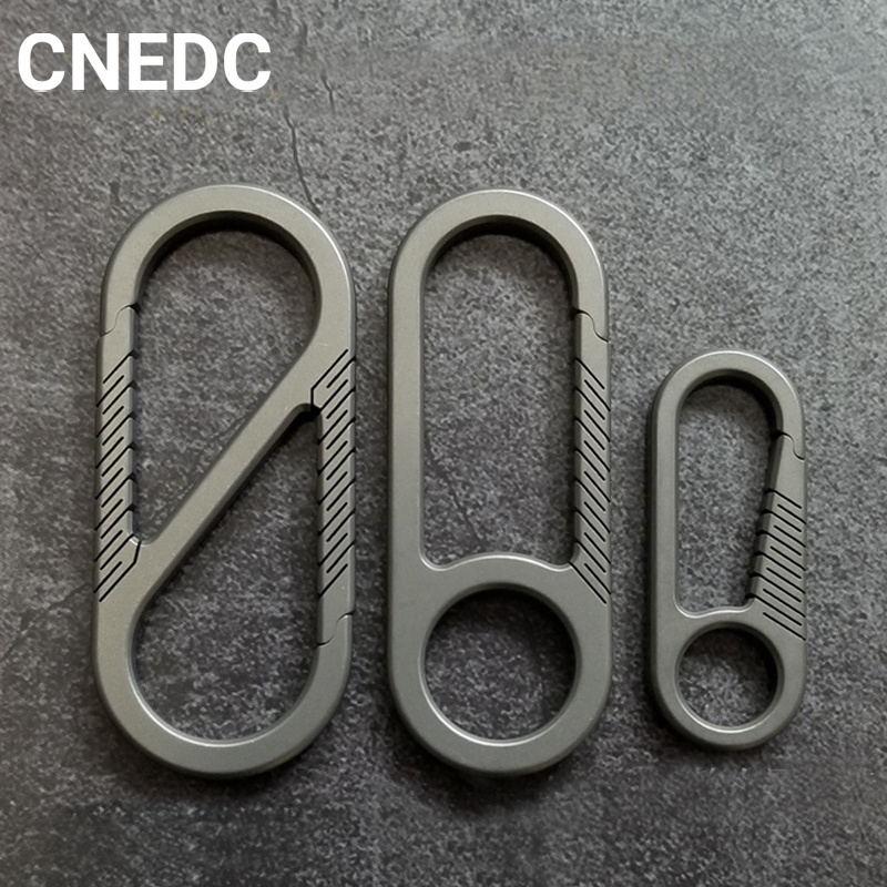 cnedc-พวงกุญแจหัวเข็มขัดไทเทเนียม-อเนกประสงค์-สําหรับตั้งแคมป์กลางแจ้ง